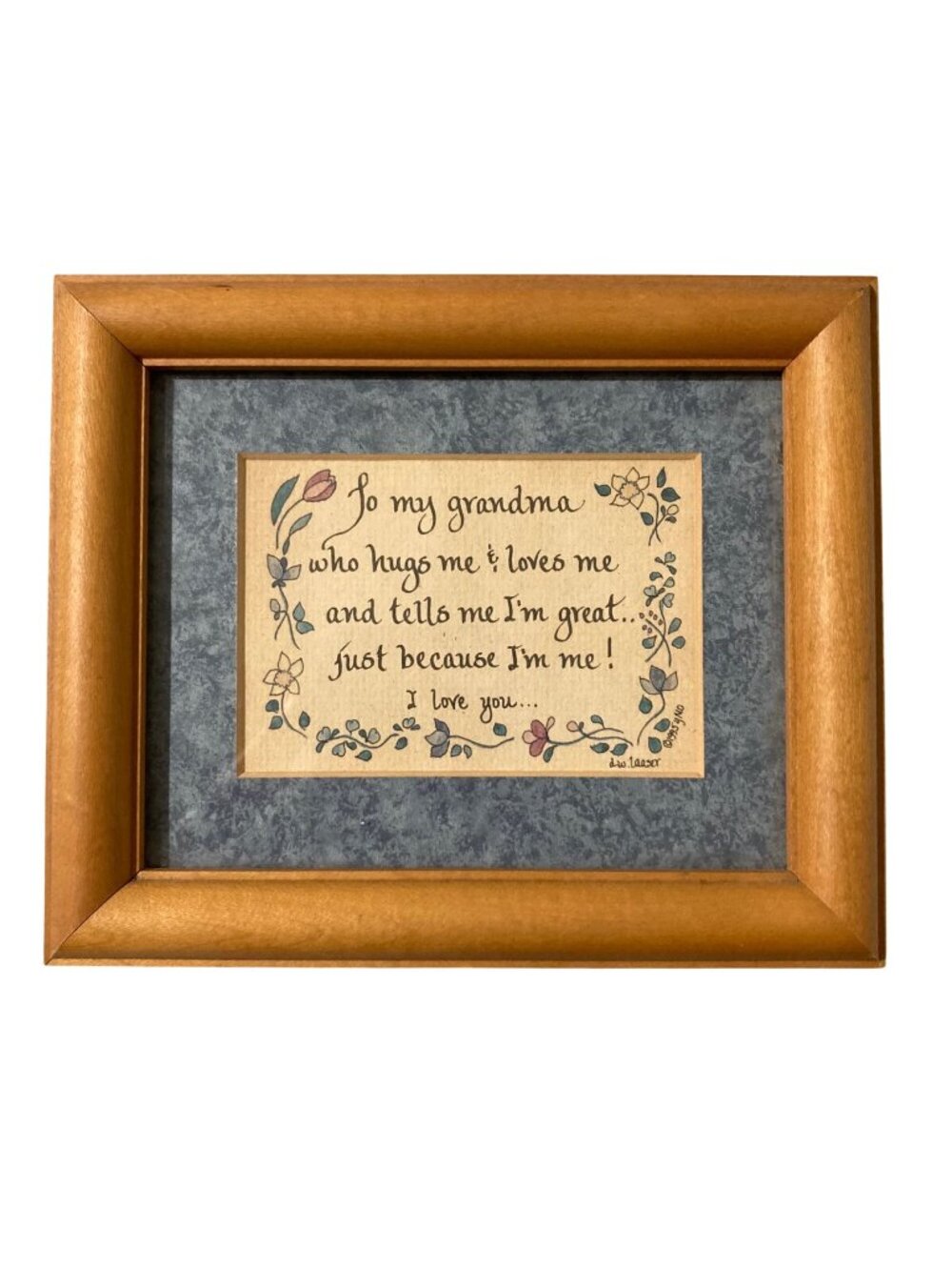 Vintage Framed Grandma Wall Art Country Cottage Core Decor Gallery Wall